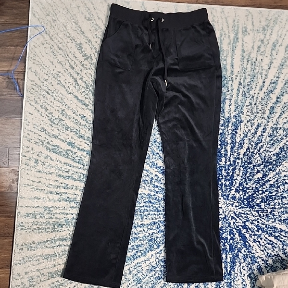 Juicy Couture Black Velour Pants
